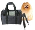 Dog bag Airline Approved Large Soft-Sided Collapsible Pet Travel Carrier for Dog Puppy; Cats; 2 Kitty; Portable Dog Travel Carrier with 5 Doors; 1 Sto