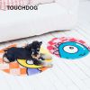 Touchdog Cartoon Up-for-Crabs Monster Rounded Cat and Dog Mat