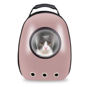 Pet Breathable Traveling Backpack (Color: Pink)