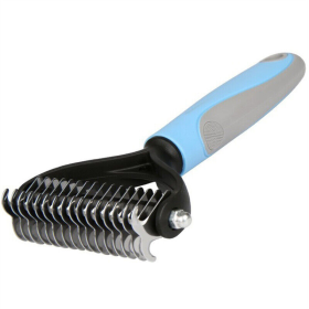 Professional Pet Tool Grooming Brush For Pet Dog Cat Deshedding Tool (Color: Blue, type: Pet Grooming Tool)